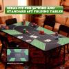 Poker Mat for Table (70 X 35 Inch Green & Blue) view 2