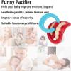 Baby Funny Pacifier, Funny Pacifiers for Babies,Silicone FunnyPacifier Dummy Nipple Teethers Toddler Gift,Silicone Nipple Ring Grip Children Pacifier Lovely Kissable Pacifiers,Child Gift (Set A) view 3
