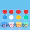 100 Pieces Math Counters for Kids Two Color Red White Counters with Storage Bucket Bingo Chip Learning Tools for Classroom view 4