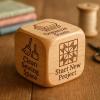 6-Sided Quilting Decision Dices, 2PCS Wooden Quilting Dice with Engraved Task, Creative Craft Tool for Sewing Enthusiasts view 2