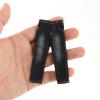 1/12 Scale Men Jeans for 6 Inch Action Figures, Miniature Doll Clothes Costume, Handmade Black Denim Pants for Male Doll Models view 4