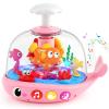 DUPHLAGT Baby Girl Toys 6-12 Months - Press & Spin Aquarium Light Up Musical Toy for Infant Toy 9-12-18 Months - Bilingual Learning Toddler Toys for 1 2 3 Year Old Boy Girl (Pink) view 1