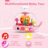 DUPHLAGT Baby Girl Toys 6-12 Months - Press & Spin Aquarium Light Up Musical Toy for Infant Toy 9-12-18 Months - Bilingual Learning Toddler Toys for 1 2 3 Year Old Boy Girl (Pink) view 3