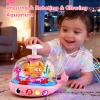 DUPHLAGT Baby Girl Toys 6-12 Months - Press & Spin Aquarium Light Up Musical Toy for Infant Toy 9-12-18 Months - Bilingual Learning Toddler Toys for 1 2 3 Year Old Boy Girl (Pink) view 4