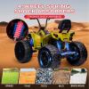 24V Kids Ride-On Car Toy All-Terrain ATV with Parental Remote Control Puncture Proof Tires and LED Lights Ideal Gift for Children Ages 3-8, Green view 2