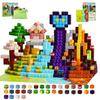 Belveora 200PCS Magnetic Blocks, Magnetic Building Blocks with Dinosaur World, STEM Magnetic Cubes for Kids Ages 3-5 4-8 8-12, Educational Magnet Toys for Boys Girls Christmas/Birthday Gift(with Mat) view 1