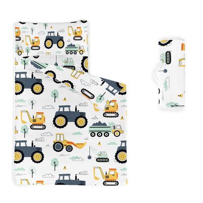 Smell Sunshine Nap Mat - Truck Lorry Clouds Sleeping Bag with Removable Pillow- Nap Mat Set for Boys Girls(Truck Lorry Clouds Standard)
