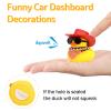 wonuu Car Dashboard United States Rubber Ducks Decorations, Red White and Blue Stars Stripes American Flag Rubber Ducky Ornament Duck with Hat, Glasses, Necklace, Scarf, Style_1 Red view 3