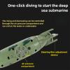ynapmoc Mini RC Submarine Waterproof Electric Military Model, 6 Channel RC Toy, Ideal Water Diving Gift for Kids (Green) view 2