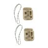 2 Climbing Hangboards with Ropes - Wooden Rock Climbing Training Board for Finger Strength, Grip Training, Door Mount Pull Up Board 4.33x5.71x1.77inch view 1
