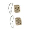 2 Climbing Hangboards with Ropes - Wooden Rock Climbing Training Board for Finger Strength, Grip Training, Door Mount Pull Up Board 4.33x5.71x1.77inch view 2