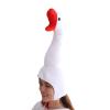 blloocod Goose Plush Hat Creative Cosplay Headgear Cartoon Selfie Hat for Halloween Fancy Dress Party Performance Holiday Decor view 2