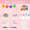 24pcs Easter Basket Stuffers for Kids,Valentines Day Gifts for Kids Classroom-Lollipop-Shaped Slime with Cards,Valentines Day Cards for Kids School Classroom,Slime kit for Girls Boys view 2