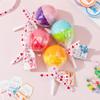 24pcs Easter Basket Stuffers for Kids,Valentines Day Gifts for Kids Classroom-Lollipop-Shaped Slime with Cards,Valentines Day Cards for Kids School Classroom,Slime kit for Girls Boys view 3