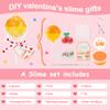 24pcs Easter Basket Stuffers for Kids,Valentines Day Gifts for Kids Classroom-Lollipop-Shaped Slime with Cards,Valentines Day Cards for Kids School Classroom,Slime kit for Girls Boys view 4