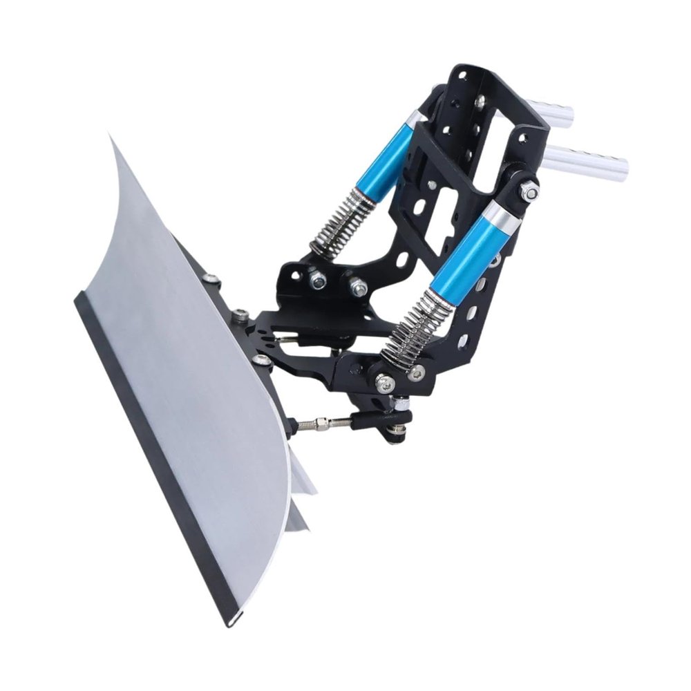 1/10 Scale RC Snow Plow Spade for SCX10 II/III TRX4 TRX6, Adjustable Metal Plow Attachment for RC Crawler Trucks