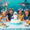 27pcs Shark Party Decoration Realistic Shark Birthday Hats Adjustable Under the Sea Animal Birthday Party Hat for Ocean Themed Birthday Decorations Supplies Ideal Gifts for Adults Shark Lovers view 2