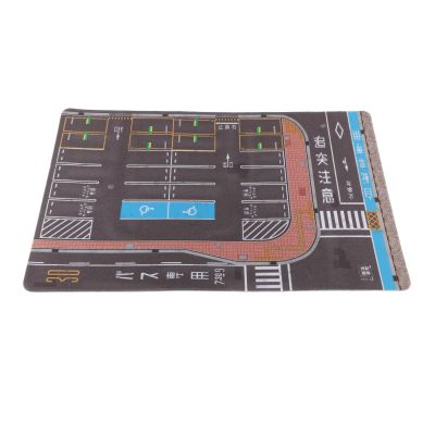 1/64 Scale Parking Lot Model Building Diorama Nonslip Layout Pad Scene Display Mini Car Garage for Vehicle Scene Toy