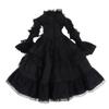 1/3 BJD SD Doll Outfits Lolita Dress Black Princess Dress for Night Lolita 60cm Dolls with Headdress view 2