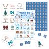 KFNER Christmas Bingo Game - Winter Bingo Card - 24 Players Bingo Game Set Indoor Outdoor Activities - Christmas, New Year Party Favors Supplies -A11 view 1