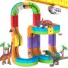 Electric Train Set with 3D Magic Flexible Race Tracks for Kids, Race Car Track Easy to Detach and Store for 3 4 5 6 7 8 Years Old Boys Girls view 1