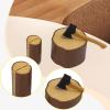 1:12 Axe and Wooden Stake Set Terrarium Figurine Sturdy Landscape Ornament Dollhouse Decoration Mini Garden Accessories Set, Dark Brown view 3