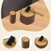 1:12 Axe and Wooden Stake Set Terrarium Figurine Sturdy Landscape Ornament Dollhouse Decoration Mini Garden Accessories Set, Dark Brown view 4