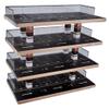1/64 Wooden Parking Lot Model Miniature Car Garage Display with Acrylic Case, Wall Mountable Collector Accessory 12.99x6.29x12.59inch view 1