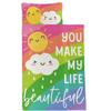 Smell Sunshine Nap Mat - Rainbow Cartoon Weather Sleeping Bag with Removable Pillow- Nap Mat Set for Boys Girls(Cartoon Weather Standard) view 2