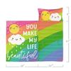 Smell Sunshine Nap Mat - Rainbow Cartoon Weather Sleeping Bag with Removable Pillow- Nap Mat Set for Boys Girls(Cartoon Weather Standard) view 3