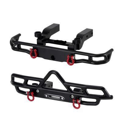 Aluminum Front Rear Bumper for 1/18 RC Crawler for F-MS for F-CX18 LC80 Upgrade(Rear)