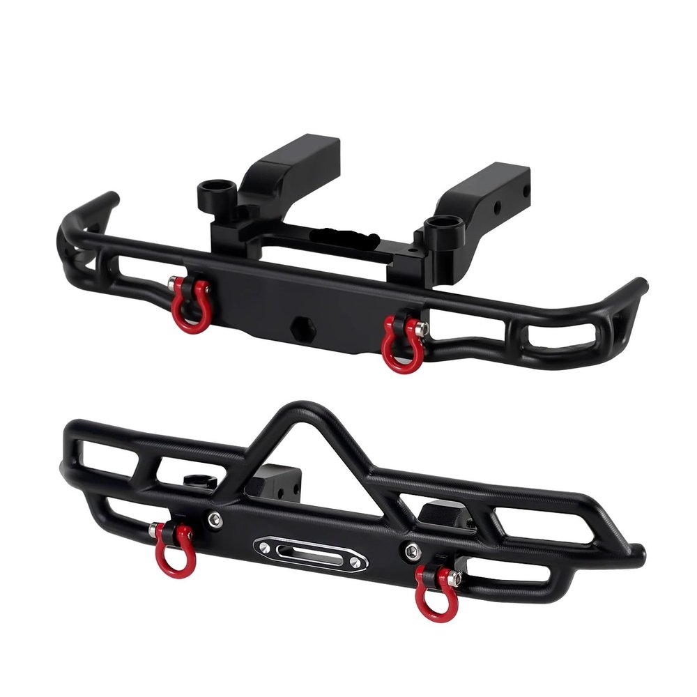 Aluminum Front Rear Bumper for 1/18 RC Crawler for F-MS for F-CX18 LC80 Upgrade(Rear)
