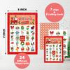 KFNER Christmas Holiday Bingo Game - Winter Bingo Card - 24 Players Bingo Game Set Indoor Outdoor Activities - Christmas, New Year Party Favors Supplies -A12 view 2