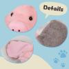 Deletoys Animal Hat, Ears Moving Jumping Pop Up Beating Funny Hat Plush Cap Crazy Hats Cosplay Party Dress Up Gift for Kids & Adults (Pig) view 3