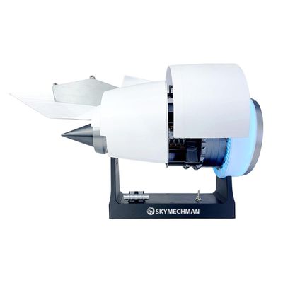 1/24 Scale A38X Turbofan Engine Model Kit, 3D Printed Resin Simulation Engine with Variable Speed, DIY Assembly Nacelle Desktop Display for Mechanical Science
