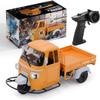 1/10 Scale 2.4G Full Proportional RC Three-Wheeler, Remote Control Car with Reverse Sound, LED Lights, Adjustable Gears, 50m Range Hobby Model for Adults - RTR (Orange) view 1