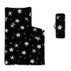 Smell Sunshine Nap Mat - White Graffiti Stars Sleeping Bag with Removable Pillow- Nap Mat Set for Boys Girls(White Graffiti Stars Large) view 1