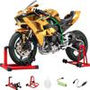 1/6 Scale Alloy Dynamic Motorcycle Model with Realistic Ignition, Smoke Spray, Sound & Light Effects, Collectible Diecast Motorbike for Adult Enthusiasts view 1