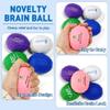 100 Pcs Custom Brain Stress Balls Bulk, Personalized PU Squeeze Toys with Logo Text Image, 2.76in Brain Shape Stress Balls in 6 Colors, Stress Relief Toys for Adults, Office School Party Favors (100) view 3
