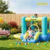 Anayrova Inflatable Bounce House for Kids Ages 3-6, Indoor Outdoor Toddler Bouncy Castle with Ball Pit, Basketball Hoop, Target Game, Blower & Carry Bag (114x 108 x 61 in) view 2