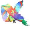 3D Colorful Dragon Silk Flowy Spinning & Shaking Poi for Ribbon Toy for Children Kids Beginner(Blue,6m/20f) view 1