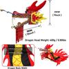 3D Colorful Dragon Silk Flowy Spinning & Shaking Poi for Ribbon Toy for Children Kids Beginner(Blue,6m/20f) view 4