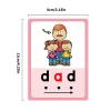 apcans Kids CVC Words Learning Cards Phonics Learning Flashcards Set Educational Toy for English Reading Writing Skills view 3