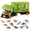 Toy Dinosaur Truck - Large Transport Transporter, Educational Vehicle, Realistic Figures, Heavy Duty Car Carrier | Creative Simulation Player For Boys Girl view 1