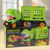 Toy Dinosaur Truck - Large Transport Transporter, Educational Vehicle, Realistic Figures, Heavy Duty Car Carrier | Creative Simulation Player For Boys Girl view 4