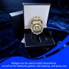 Badge for Dressing up and Role Play, Cop Cosplay Costume Accessory, Enameled & Plated, Nickel-Brass Opulent Shield Badge with Gift Box Packaging, Style4 view 4