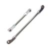 Compatible with Wltoys 104006 104010 104020 104026 1/10 RC Car Upgrade Parts Accessories Metal Steering Rod Pull Servo Link RC Car Accessories(Silver) view 1