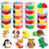 Capoda Air Dry Clay 18 pcs DIY Clay Craft Kit Modeling Clays Valentines Day Party Favors for Kids Stocking Stuffers Home School Holiday Classroom Party Activities Supplies view 1