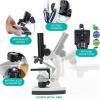 120X  1200X Kids 85+ Piece Premium Microscope, Color Camera view 2