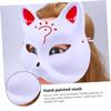 12PCS DIY Blank Pulp Animal Masks Cat and Fox Shapes for Painting Creative Costume Party Masquerade Mardi Gras Unisex view 3